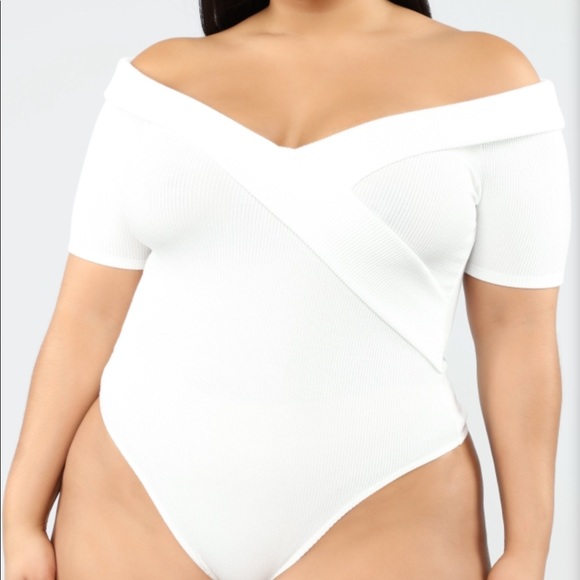 plus size white bodysuit
